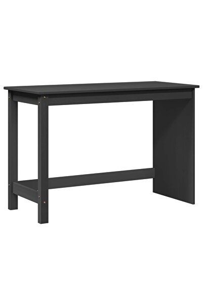 vidaxl Birou Gri 112 x 50 x 75 cm Lemn de pin masiv