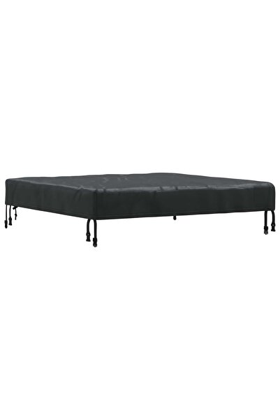 vidaxl Copertă pentru masă Simplu Negru 102 x 102 x 15 cm țesătură