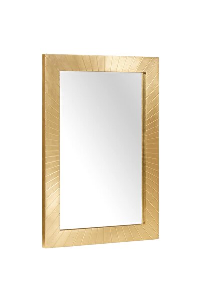 vidaxl Oglindă pentru baie Pe perete Negru și Aur 50 x 2,5 x 70 cm