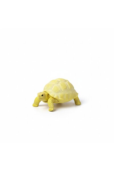 TUFY TOYS AÇIK SARI KARA KAPLUMBAĞASI -DOĞA TEMALI HAYVAN FİGÜRÜ OYUNCAK