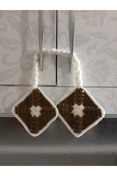 BilfolD Handmade Decorative Kitchen Holder (Green-White)