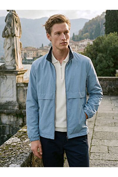 LC Waikiki Rmz Gi̇yi̇m Farkiyla Zippered Ka Hooded Tandart Fit Men's Coat