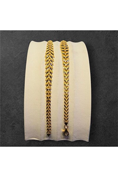 Afşar kuyumculuk 14 ayar başak model bileklik