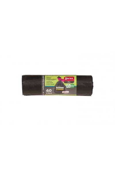 ZOREX Garbage bags, 60L, 50 pieces/roll, N/A, black / GSM865
