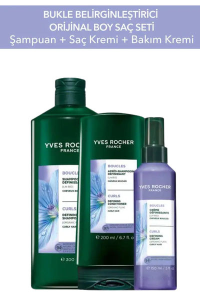 Yves Rocher Bukle Belirginleştirici Dalgalı Saçlar İçin Şampuan 300 ml Krem 2...