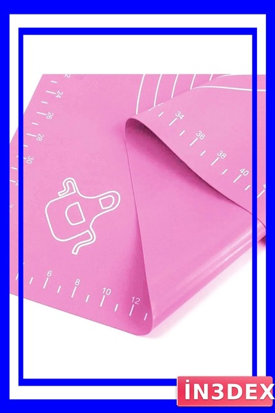 İN3DEX بساط مريح مقاس 45x65 سم لتشكيل العجين