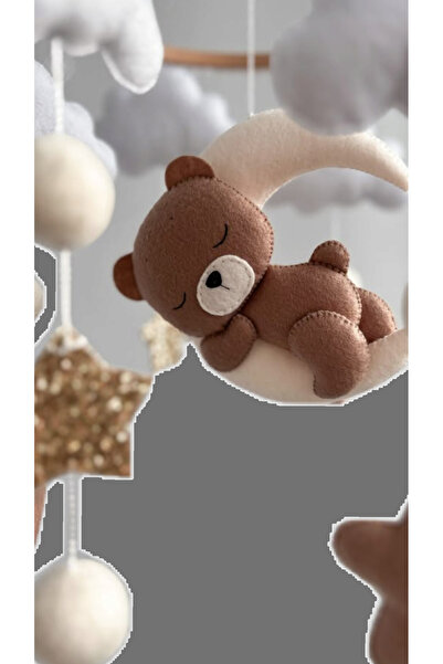 TREND METFİQ DECORATİON Yenidoğan Keçe Bebek Dönencesi El Yapımı Eğitici Beşi...