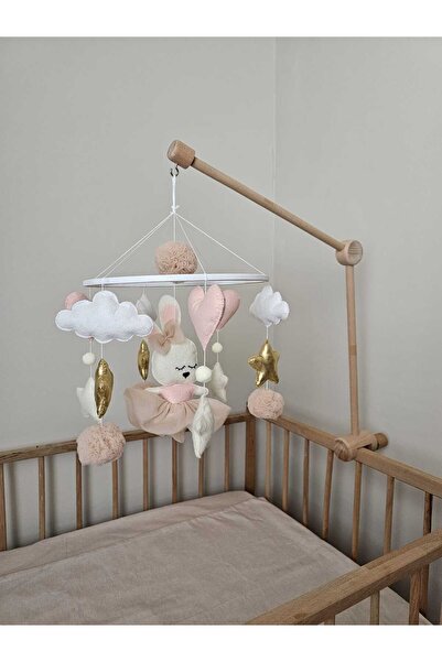 TREND METFİQ DECORATİON Yenidoğan Keçe Bebek Dönencesi El Yapımı Eğitici Beşi...