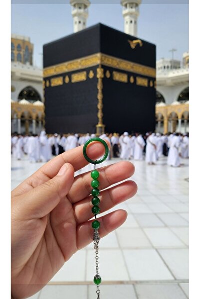 hilalay TAVAF TESBİHİ YEŞİM TAŞİ AKİK YÜZÜKLÜ