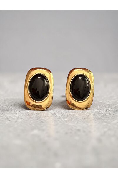 Bo Takı ve Aksesuar Vintage Black Earrings 4 cm