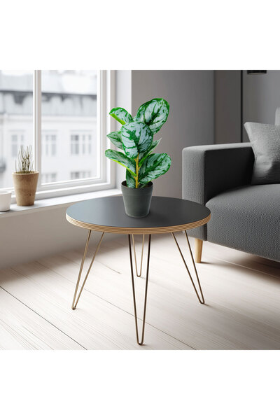 OEM Plastic decoration - zebra leaves - green / white - 34 x 9 cm