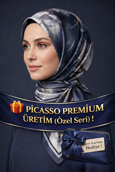 Picasso حرير أوشحة كريستالية سوداء ورمادية أنثراسايت من إنتاج فيلوبيو (سلسلة ...