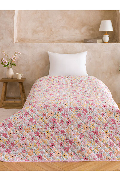 LC Waikiki Rmz Gi̇yi̇m Farkiyla Flower Embroidered Single Single Tak Coverlet