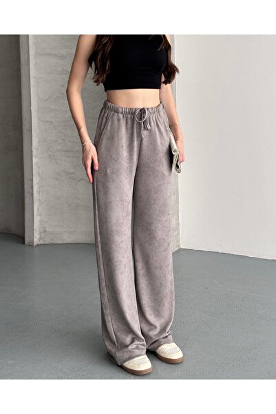 FERZOLAİO Vintage Wide-Leg Stone Pants