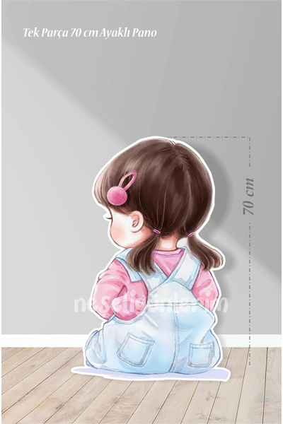 neşeli günlerim Panou cu picioare pentru fetiță roz cu cataramă Oturan, 70 cm...