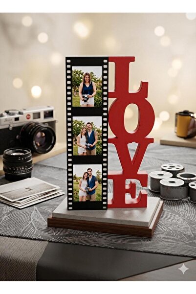 Esir3D Love Yazılı 3’lü Fotoğraf Çerçevesi Şeridi