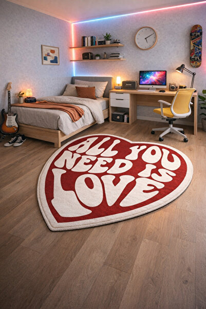 RUGRUMBA Non-Slip Sole Asymmetric Pattern Machine Made Washable Young Girl's ...