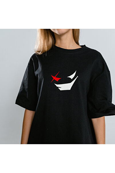 TİMİSİVA Tricou unisex supradimensionat ARTISTIC cu imprimeu guler rotund cu ...