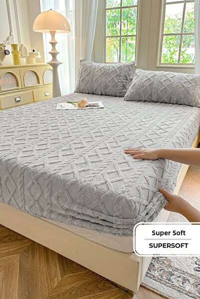 EvienHome Set Jacquard Super Moale cearșaf cu elastic Unic/ pentru două persoane