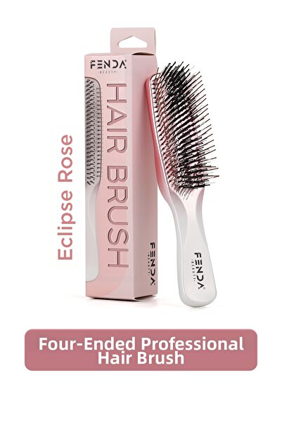Fenda Επαγγελματική εργονομική ροζ βούρτσα μαλλιών 4 ακίδων FNDFPRO00003PN
