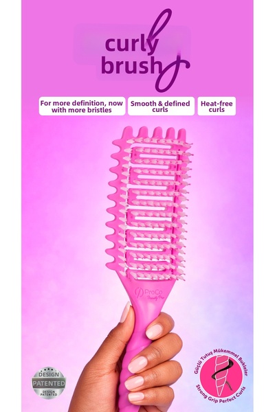 ProCo Beauty Pro CurlyBrush - Perie pentru părul creț, care definește buclele