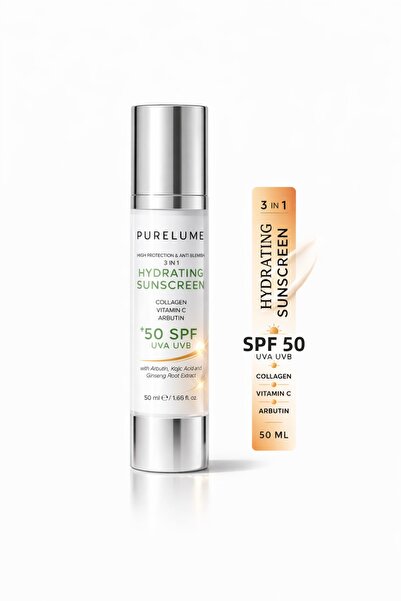 Pure Lume كريم العناية بالبشرة بيورلوم المرطب للحماية من الشمس بعامل حماية 50+