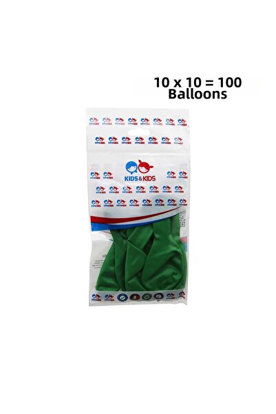 Go İthalat Dark Green 100Pcs Balloon G-90A (5343)