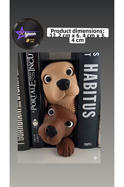 aysanova Cute Dogs between Bookshelves Decor & Bookshelf Passage (Book Nook) ...