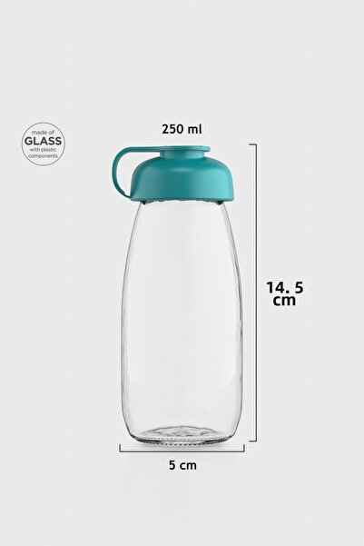 Renga Milky Kids 250 ml Glass Bottle 181011 Sky Turquoise