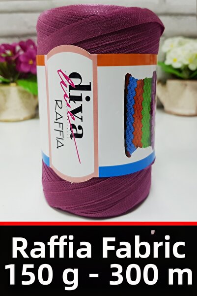 Diva İplik Fir Rafya Tela - 150 grame - 300 metri - Ç geantă și fir pentru ac...