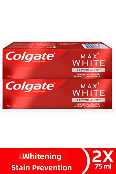 Colgate معجون أسنان ماكس وايت للتبييض الدائم 75 مل × 2 قطعة