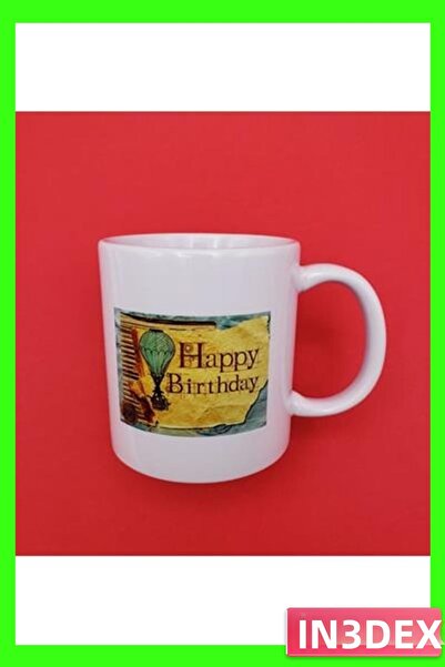 İN3DEX Birthday Themed Ceramic Mug 300ml Capacity