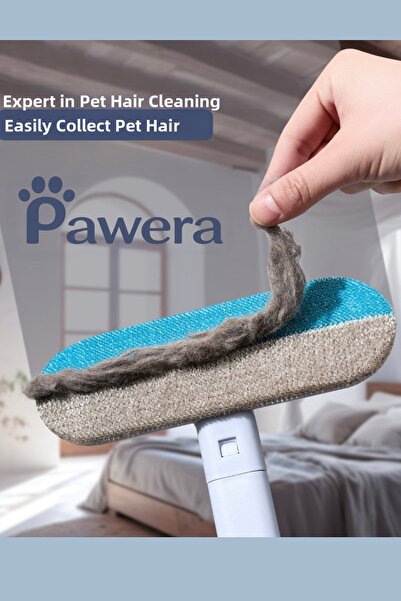 Pawera مجموعة فرشاة تنظيف السجاد والمقاعد الكهروستاتيكية 4 في 1، مشط للقطط وا...