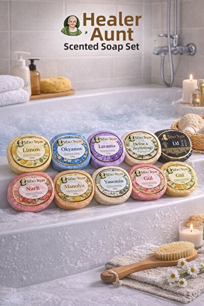 şifacı teyze مجموعة من 10 قطع من الصابون الإسفنجي