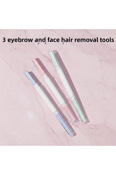 gaman 3 τεμάχια μαχαίρια αποτρίχωσης φρυδιών και προσώπου με κάλυμμα - Πρακτι...