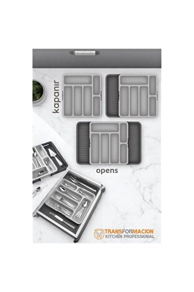 shopwave Double-Sided Extendable Adjustable Drawer Spoon Holder