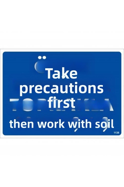 Ethab Ticaret خذ الاحتياطات أولاً مع الأرض ثم قم بتشغيل لوحة التحذير 25x35 ال...