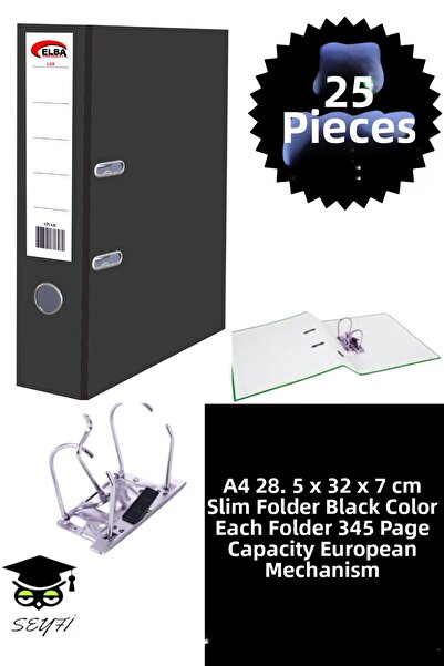 SEYFİKİRTASİYE مجلد مكتبي A4، منظم أوراق مكتبية، مجلد بحلقة معدنية مزدوجة، آل...