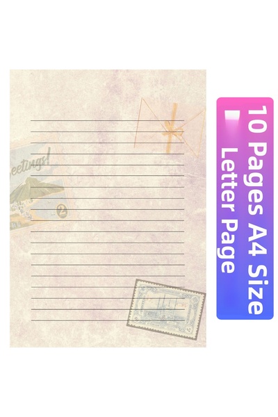 Welly Jones 10 Sheets of Letter Paper A4 Size M11