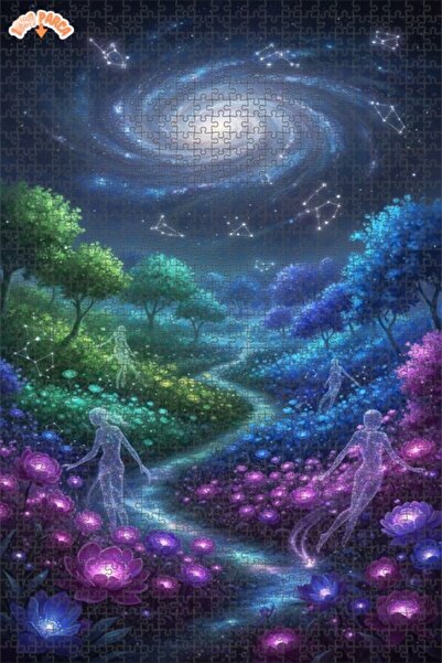 Esranın Dünyası حديقة الروحان الفلكيين لوحة زيتية مزدوج الطبقات قطعة من الألغ...