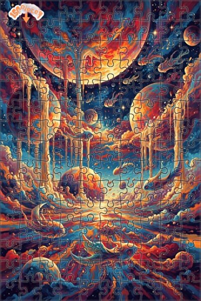 Esranın Dünyası شلالات الأسماك الفلكية بين النجوم مزدوج الطبقات قطعة من الألغ...