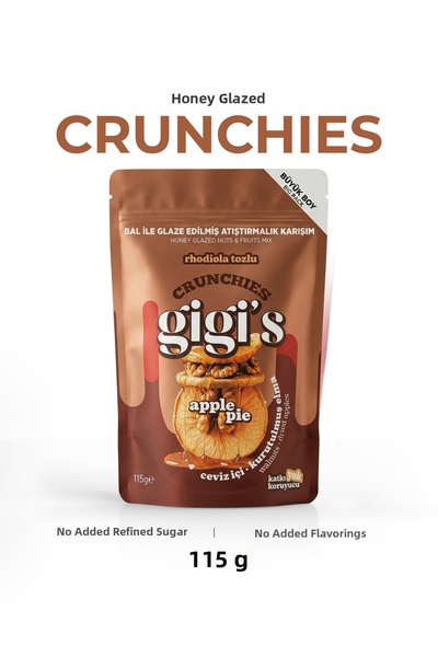 Gigis Food خليط كرانشي مغطى بالعسل مع فطيرة التفاح