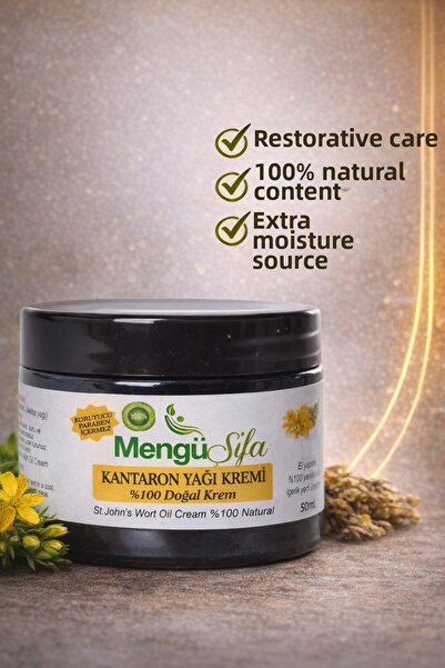 mengü şifa زيت نبتة سانت جون - 50 مل 100% طبيعي لجروح الطفح الجلدي، كريم مرطب...