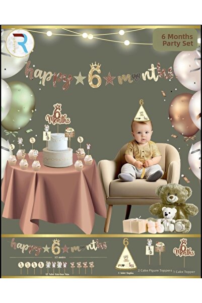 ÇITIPITISTORE مجموعة احتفالات بعمر 6 أشهر