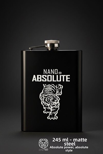 Transformacion 240 ml Matte Black Stainless Steel Flask 722910