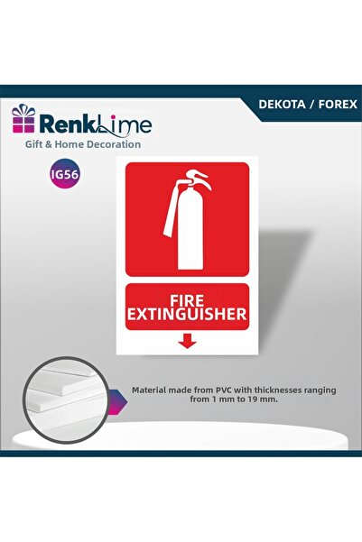 renklime Warning Sign - Fire Extinguisher