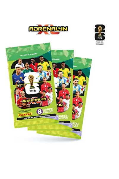 Next Plus Licensed Fifa 2026 World Cup by Panini 3 Pack (24 Cards) Football P...
