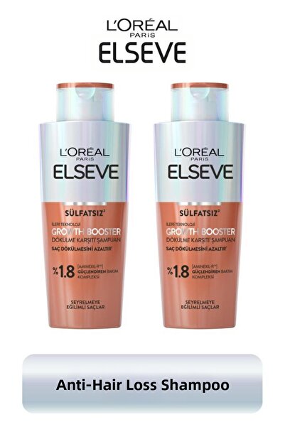 ELSEVE 2-Pack Growth Booster Anti-Hair Loss Shampoo 200ml