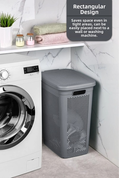 Cosiness Cosi Διακοσμητικό Καλάθι Βρώμικων Ρούχων με Λεπτό Καπάκι 39 Lt.