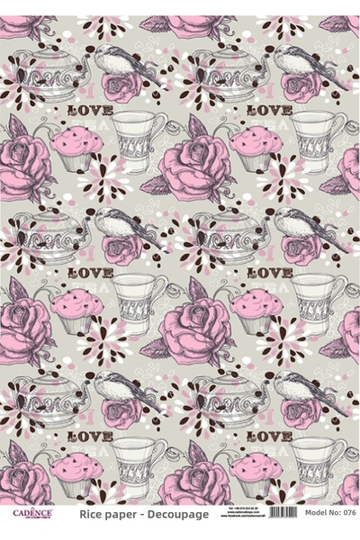 Cadence Brass Decorative Paper 29X42Cm No:Cd76